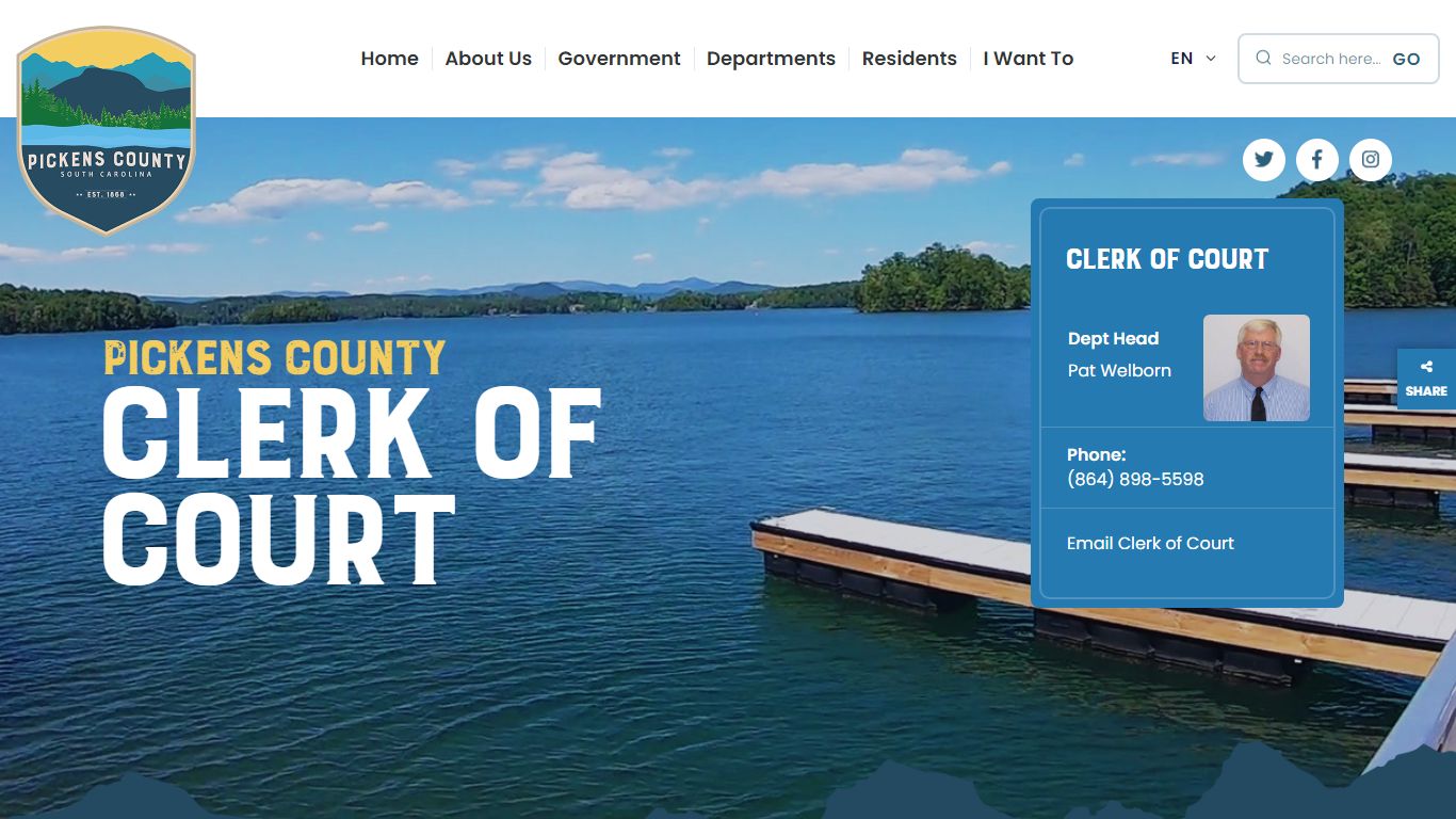 Clerk of Court - Pickens County, South Carolina